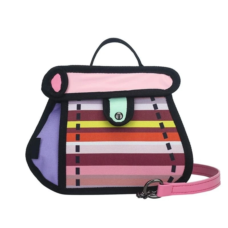 652F Funny 2D Drawing Handbag Cartoon Shoulder Bag with Chain Strap Casual Crossbody Purse for a Stylish and Whimsical Look
652F Funny 2D Drawing Handbag Cartoon Shoulder Bag with Chain Strap Casual Crossbody Purse for a Stylish and Whimsical Look