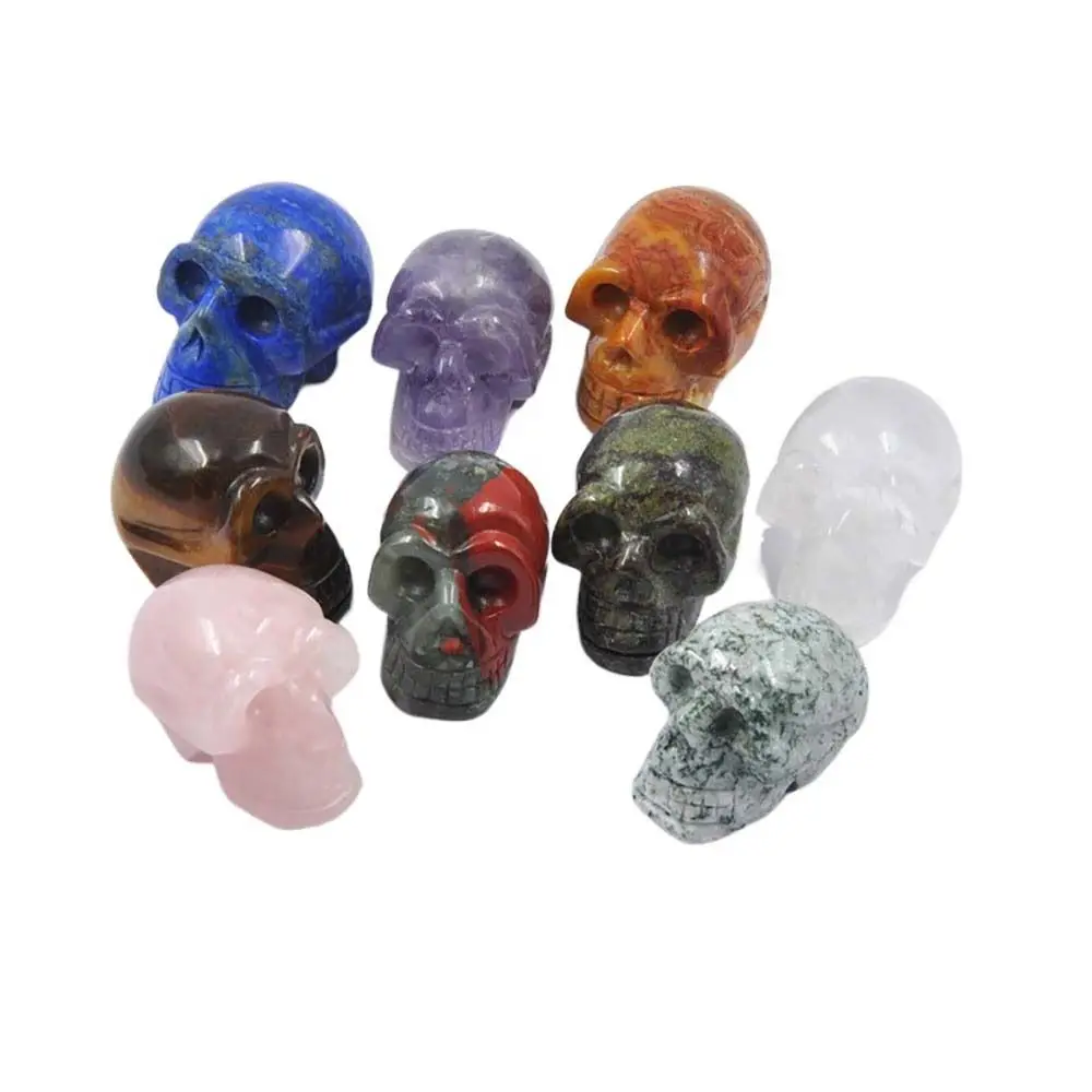 Polished Crafts Healing Stone Ornaments Figurine Statue Skull Crystal Natural Stone Halloween Decoration Skull Amethyst
Polished Crafts Healing Stone Ornaments Figurine Statue Skull Crystal Natural Stone Halloween Decoration Skull Amethyst