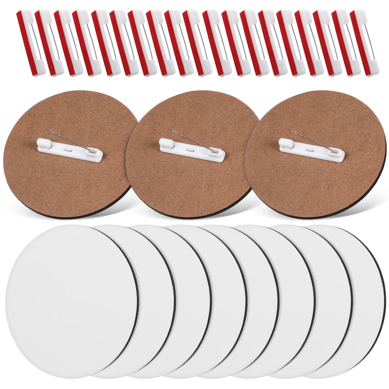 30 Pcs Personalized Work Badge Elegant Business Name Tags Lapel Pins Durable White Buttons for Events Work DIY Kits Crafts
30 Pcs Personalized Work Badge Elegant Business Name Tags Lapel Pins Durable White Buttons for Events Work DIY Kits Crafts