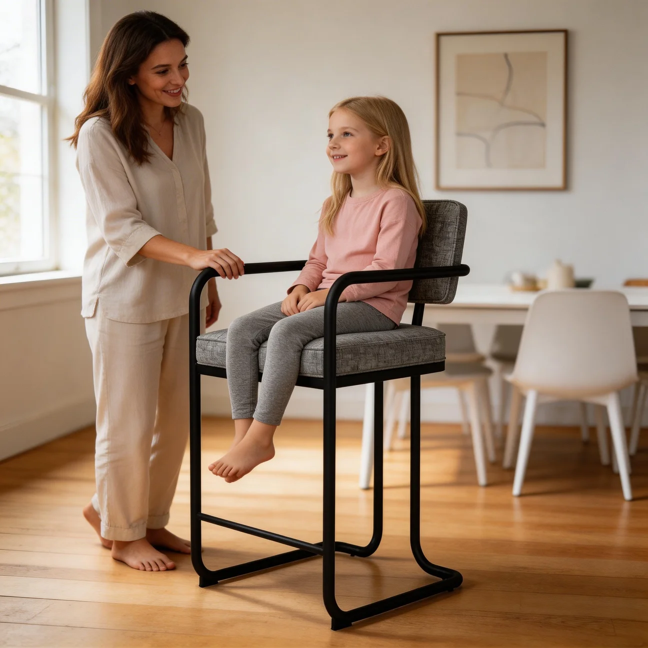 !@Ergonomic Modern Linen Upholstered Bar Stool Black Metal Frame Armrests Footrest Hotel Cafe Living Room Bedroom Counter Height
!@Ergonomic Modern Linen Upholstered Bar Stool Black Metal Frame Armrests Footrest Hotel Cafe Living Room Bedroom Counter Height