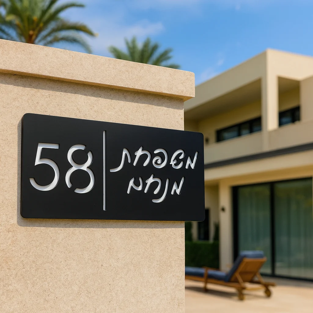 3D Hebrew Israel family signs personalized customized laser cut acrylic house number sign plate address name plaque for outdoor
3D Hebrew Israel family signs personalized customized laser cut acrylic house number sign plate address name plaque for outdoor
