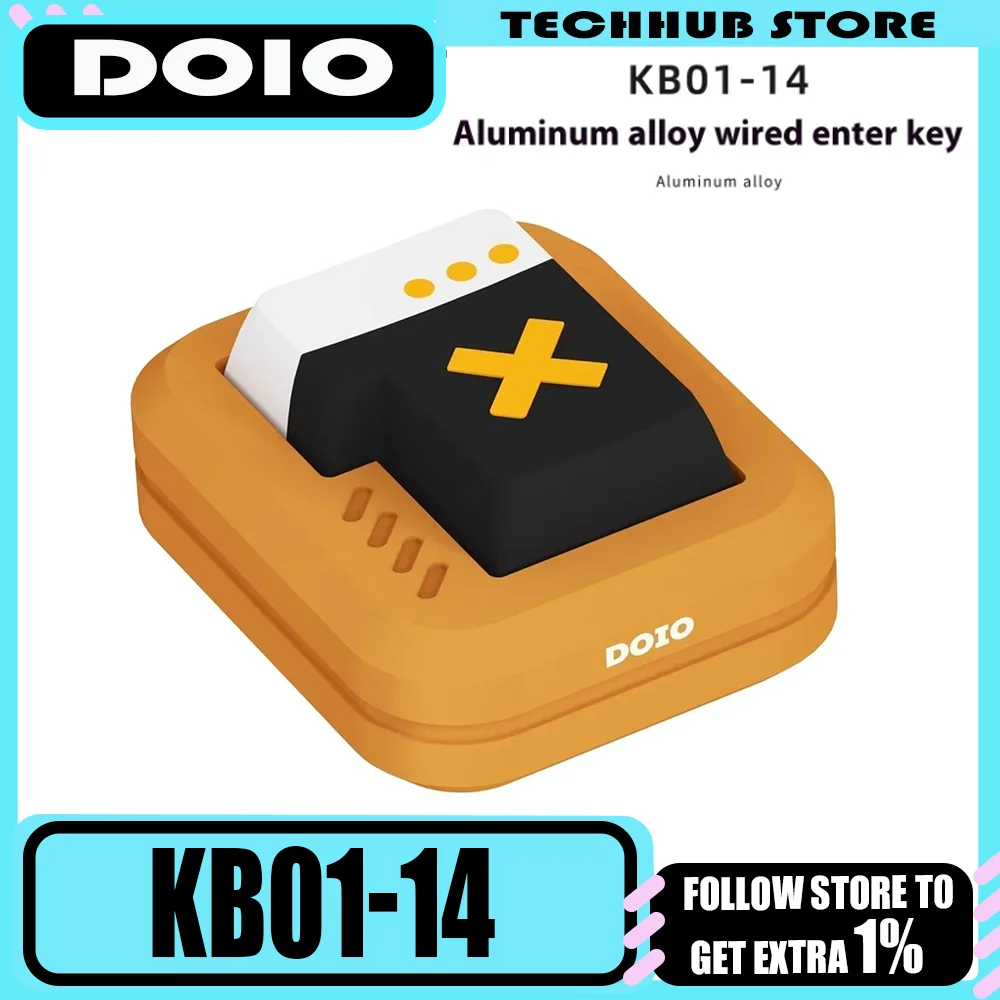 DOIO KB01-14 Aluminum Alloy Wired Mini Desktop Power Switch Power-on Custom External Keyboard Plug and Play Without Setting Gift
DOIO KB01-14 Aluminum Alloy Wired Mini Desktop Power Switch Power-on Custom External Keyboard Plug and Play Without Setting Gift