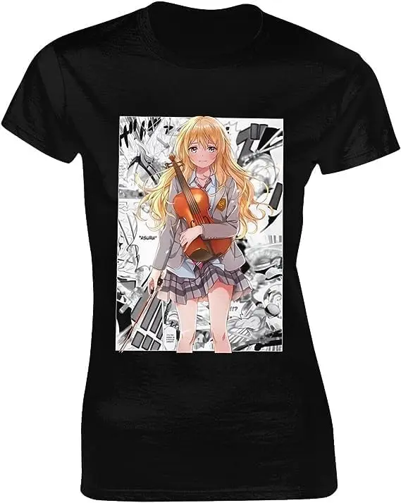 Your Lie Anime in April Shirt Women's Fashion Short Sleeve Cotton T Shirts Quick Dry Pattern Custom Tee Tops Black
Your Lie Anime in April Shirt Women's Fashion Short Sleeve Cotton T Shirts Quick Dry Pattern Custom Tee Tops Black