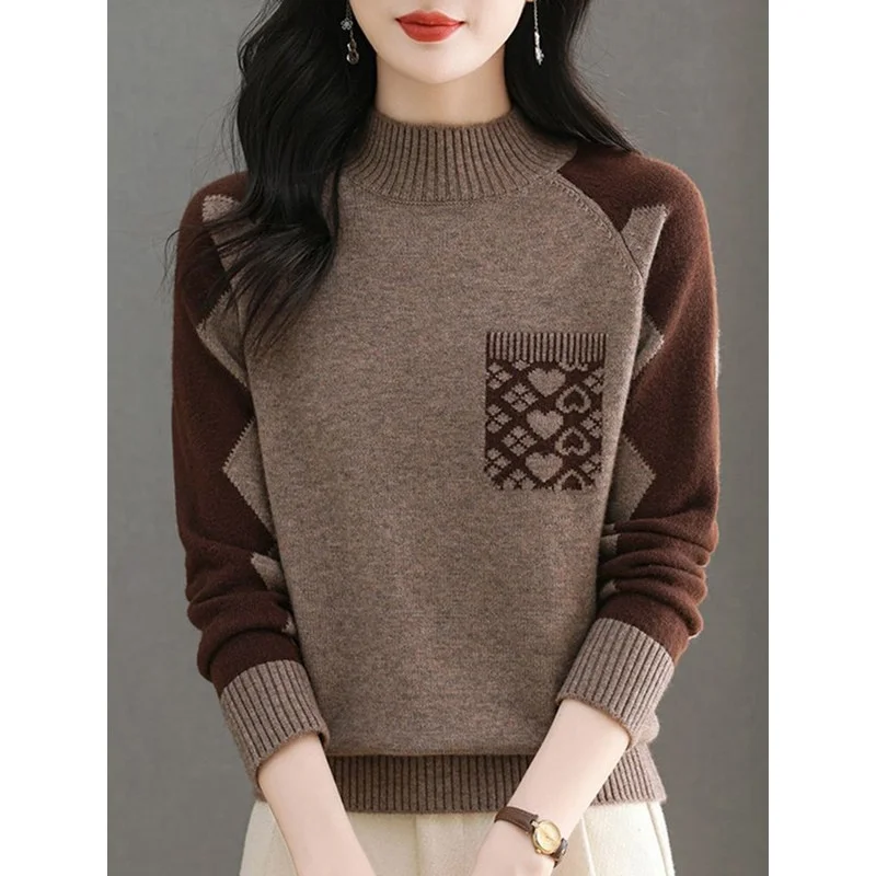 Thickened Half-High Collar Short Sweater for Women Mid-Aged Mothers Autumn Winter New Arrival Comfortable Breathable Casual S...
Thickened Half-High Collar Short Sweater for Women Mid-Aged Mothers Autumn Winter New Arrival Comfortable Breathable Casual S...
