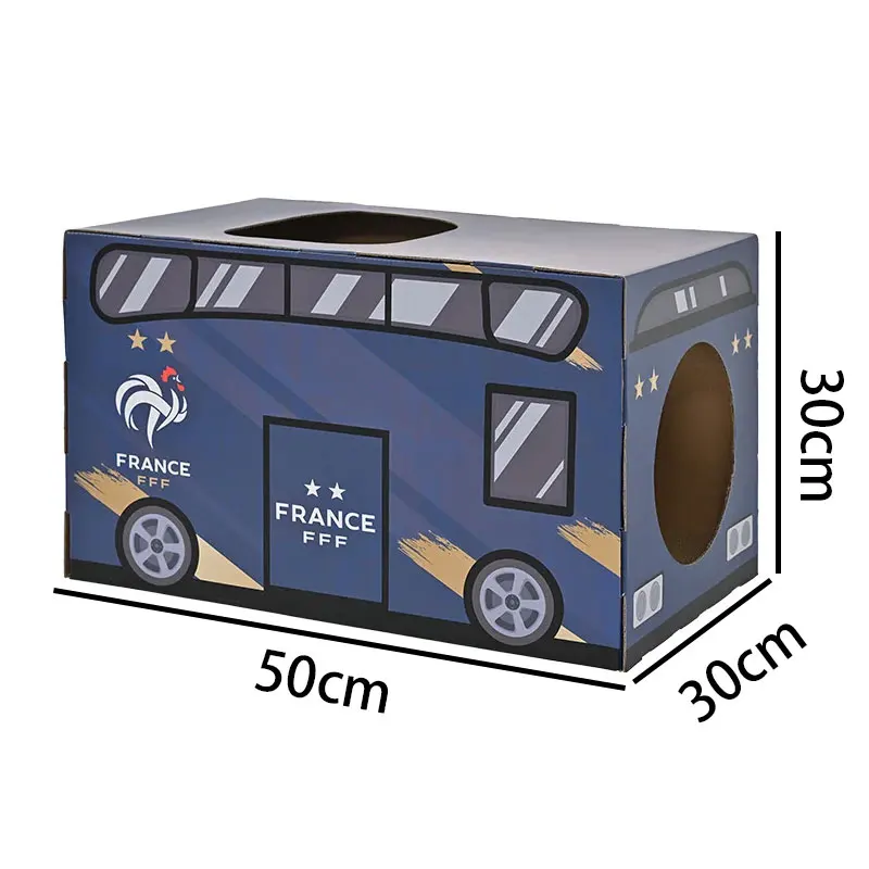 Creative Bus Pattern Cat Bed Double Entrance Cats House Ccratch-resistant Corrugated Cats Scratcher Board Toys Pet Supplies
Creative Bus Pattern Cat Bed Double Entrance Cats House Ccratch-resistant Corrugated Cats Scratcher Board Toys Pet Supplies
