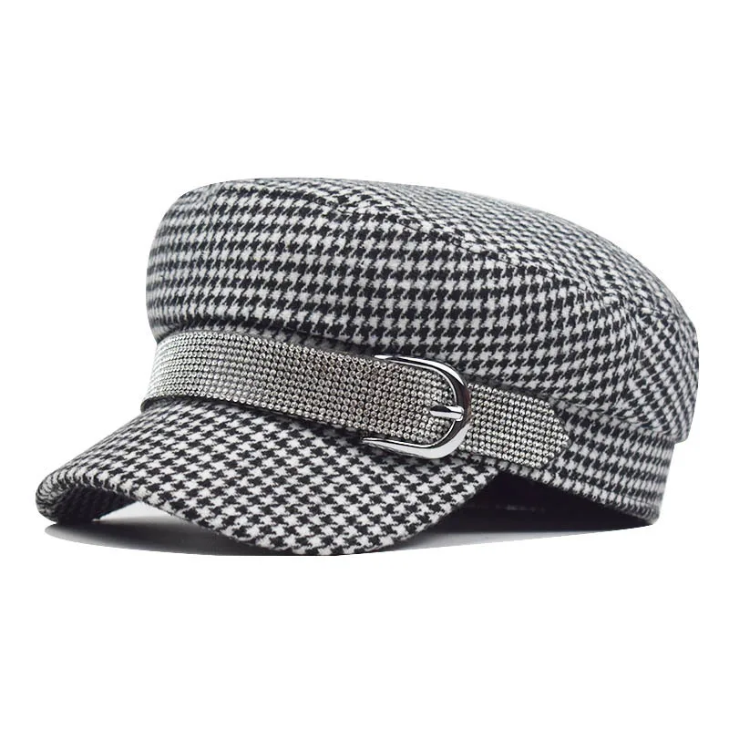 Women's Newsboy Cap Retro Plaid Octagonal Hat Outdoor Sun Hats Casual Cap Painter Hat for Women Paperboy Beret Caps 
Women's Newsboy Cap Retro Plaid Octagonal Hat Outdoor Sun Hats Casual Cap Painter Hat for Women Paperboy Beret Caps