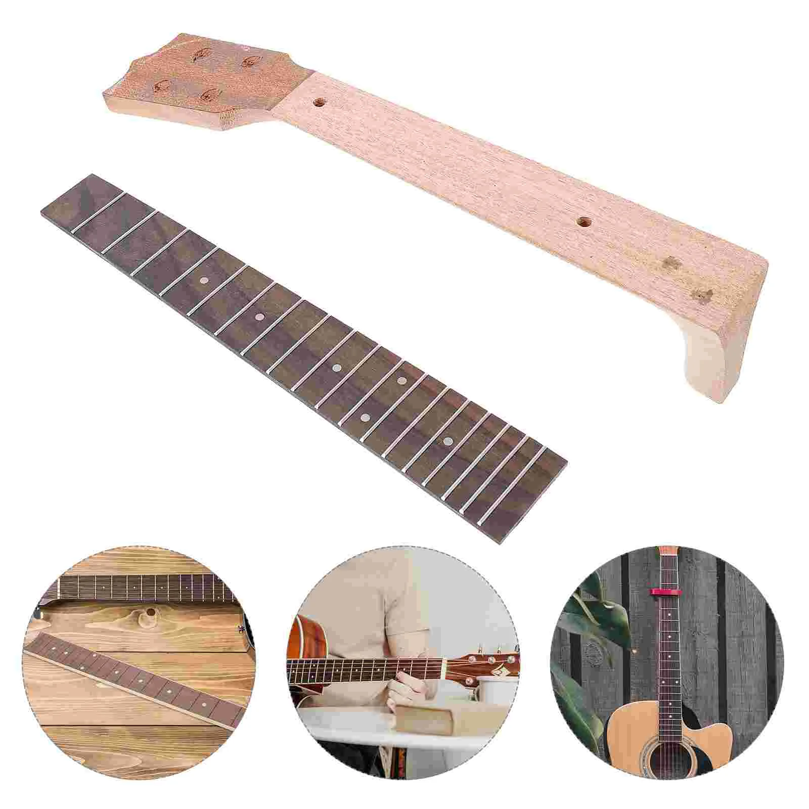 Okoume Wood Rosewood Ukulele Neck Simple Practical String Instrument Parts Replacement Musicians Gift
Okoume Wood Rosewood Ukulele Neck Simple Practical String Instrument Parts Replacement Musicians Gift