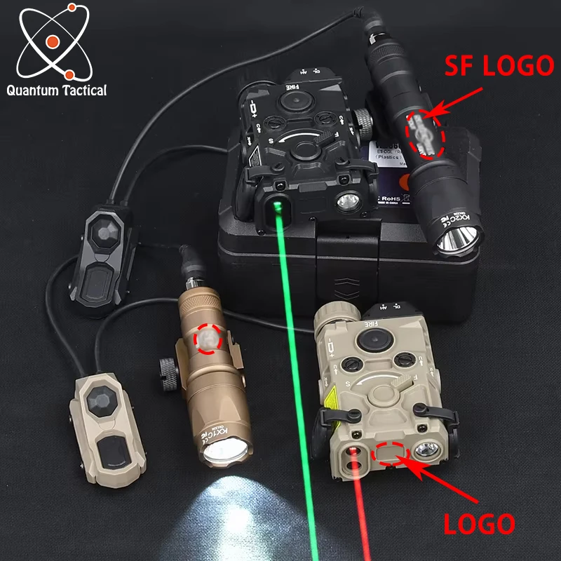Tactical OGL Red Green Blue Laser Full Function Strobe Flashlight SF M600C M300A Flashlight AXON Switch Fit Mlok Keymod Rail
Tactical OGL Red Green Blue Laser Full Function Strobe Flashlight SF M600C M300A Flashlight AXON Switch Fit Mlok Keymod Rail