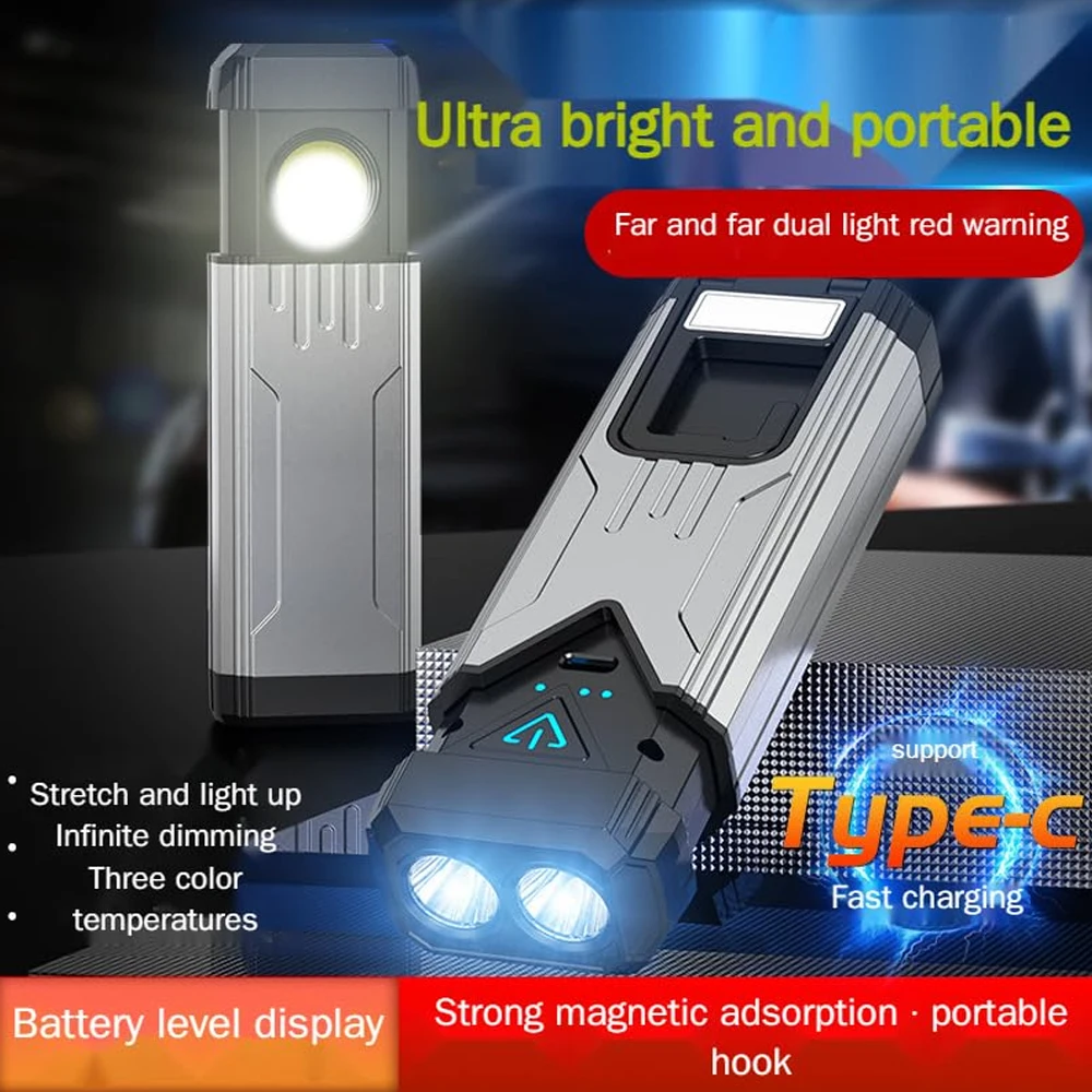 Portable LED Camping Lights Mini Rechargeable Car Repair Lights Digital Display Working Light for Power Outages Hiking Travel
Portable LED Camping Lights Mini Rechargeable Car Repair Lights Digital Display Working Light for Power Outages Hiking Travel