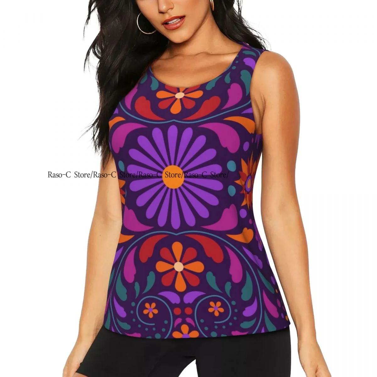 Women's Workout Tank Tops Quick Dry Sleeveless Athletic Shirts Colorful Mexican Background Gym Yoga Tops
Women's Workout Tank Tops Quick Dry Sleeveless Athletic Shirts Colorful Mexican Background Gym Yoga Tops