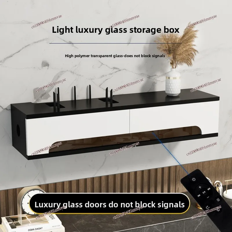 Wall-mounted Router Storage Box, No Punching, Living Room Set-top Box Rack, Light Cat Blocking Rack
Wall-mounted Router Storage Box, No Punching, Living Room Set-top Box Rack, Light Cat Blocking Rack