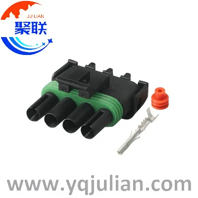 Auto 4pin plug 12015797 wiring cable harness connector with terminals and seals
Auto 4pin plug 12015797 wiring cable harness connector with terminals and seals
