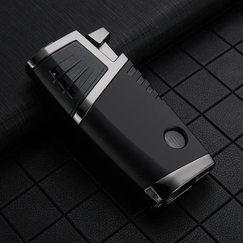 HONEST Double Straight Blue Flame Inflatable Lighter Cigar Opener Transparent Gas Box Outdoor Metal Windproof Cigar Lighter
HONEST Double Straight Blue Flame Inflatable Lighter Cigar Opener Transparent Gas Box Outdoor Metal Windproof Cigar Lighter