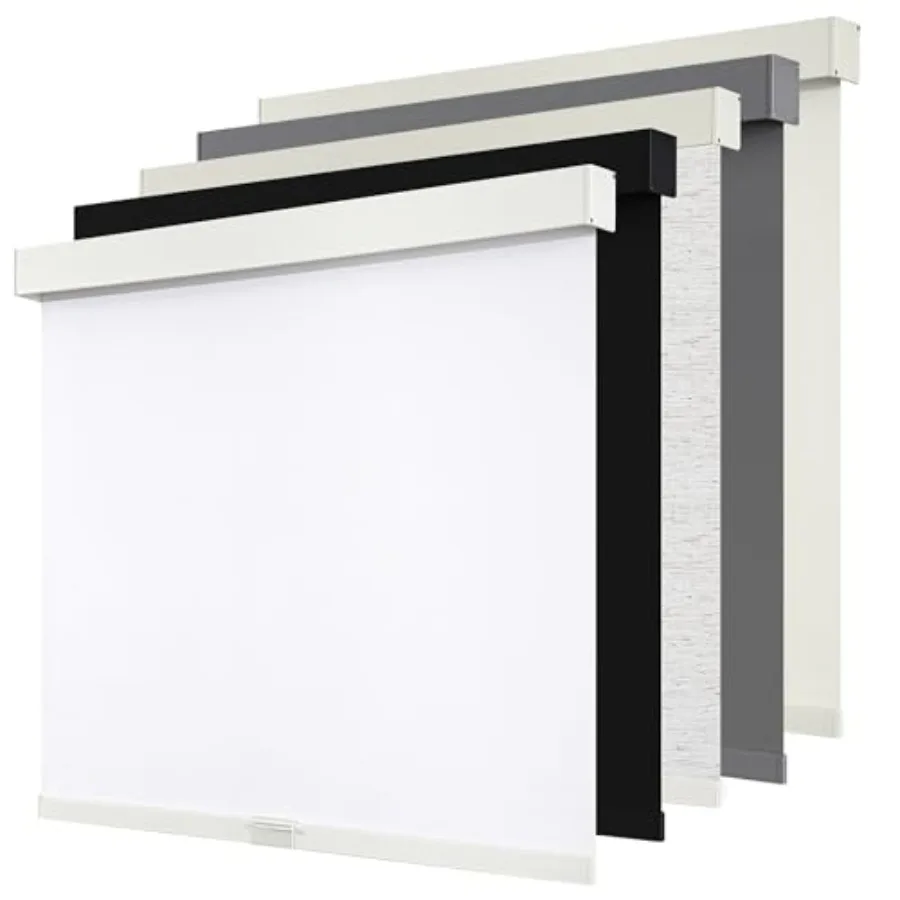 SUNOFF Cordless out Roller Shades Blinds for Windows Free-Stop, Pull Down Room Darkening with Valance, Thermal Insulated Woven
SUNOFF Cordless out Roller Shades Blinds for Windows Free-Stop, Pull Down Room Darkening with Valance, Thermal Insulated Woven