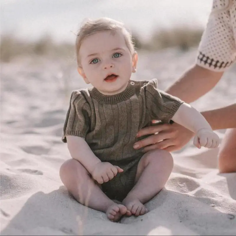 2025 Summer New Baby Short Sleeve Knit Bodysuit Newborn Infant Cotton Jumpsuit For Boys Girls Knitwear Toddler Clothes
2025 Summer New Baby Short Sleeve Knit Bodysuit Newborn Infant Cotton Jumpsuit For Boys Girls Knitwear Toddler Clothes