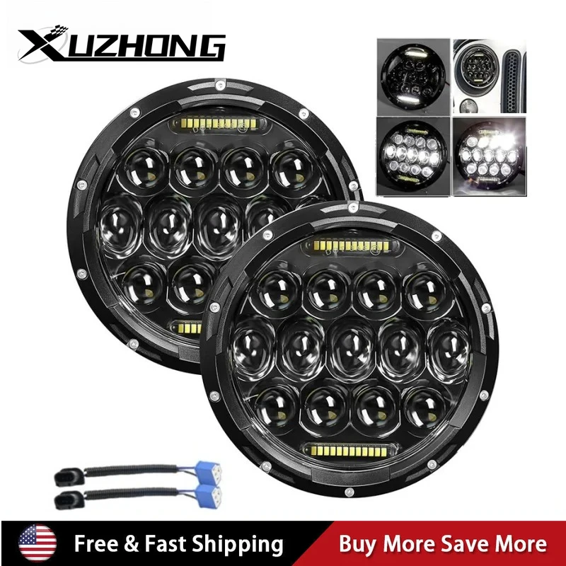 For 1983-1991 Land Rover 90 110 Defender 200 300 Tdi Td5 Tdci Black 1 Pair 7 Inch Round LED Headlights Halo Angle Eyes
For 1983-1991 Land Rover 90 110 Defender 200 300 Tdi Td5 Tdci Black 1 Pair 7 Inch Round LED Headlights Halo Angle Eyes