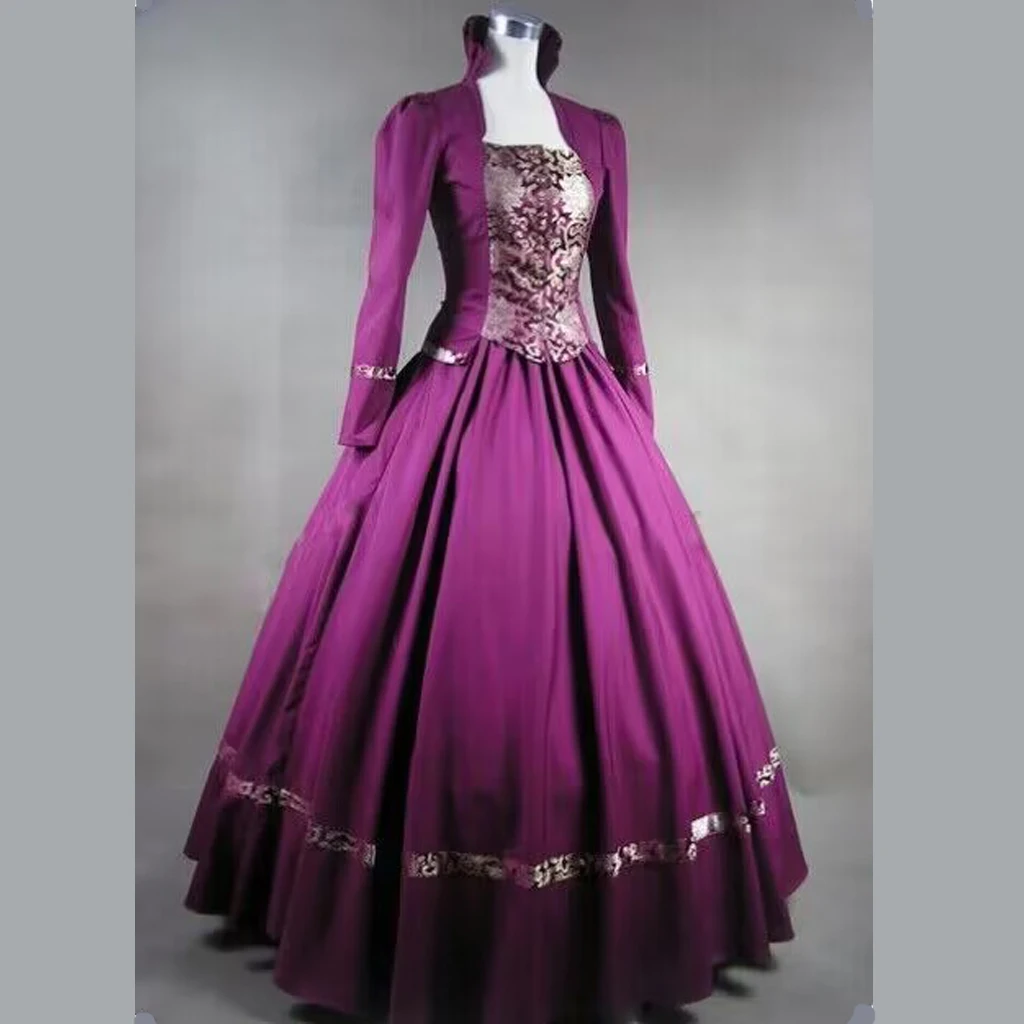 Purple Gothic Victorian Ball Gown Princess Cosplay Costume Purple Rococo Dress Women's Retro Queen Dress
Purple Gothic Victorian Ball Gown Princess Cosplay Costume Purple Rococo Dress Women's Retro Queen Dress