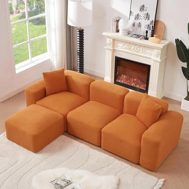 Modular Sectional Sofa, L Shaped Couch Set for Living Room, 93" Comfy Cloud Couches with Ottoman, DIY Combination, Tedd
Modular Sectional Sofa, L Shaped Couch Set for Living Room, 93" Comfy Cloud Couches with Ottoman, DIY Combination, Tedd