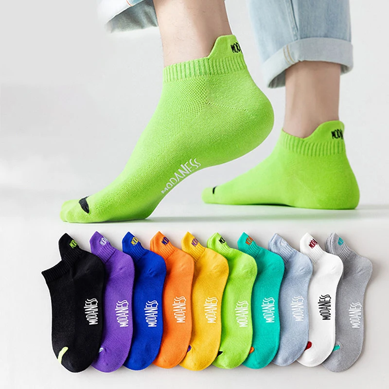 1 Pairs Men's Summer Fashion Solid Color Letter Ankle Socks High Quality Elastic Mesh Breathable Deodorant Men's Short Socks
1 Pairs Men's Summer Fashion Solid Color Letter Ankle Socks High Quality Elastic Mesh Breathable Deodorant Men's Short Socks
