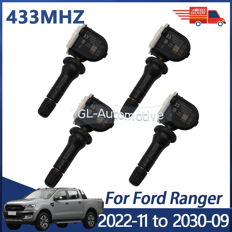 4 датчика TPMS для контроля давления в шинах для Ford Ranger 2022-2030 F2GT-1A180-CB 433 МГц
4 датчика TPMS для контроля давления в шинах для Ford Ranger 2022-2030 F2GT-1A180-CB 433 МГц