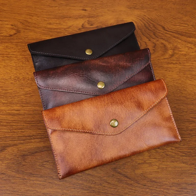 New Ultra-thin Women's Long Wallet Envelope Buckle Genuine Leather Clutch Large Capacity Coin Purse Minimalist Men's Wallet
New Ultra-thin Women's Long Wallet Envelope Buckle Genuine Leather Clutch Large Capacity Coin Purse Minimalist Men's Wallet