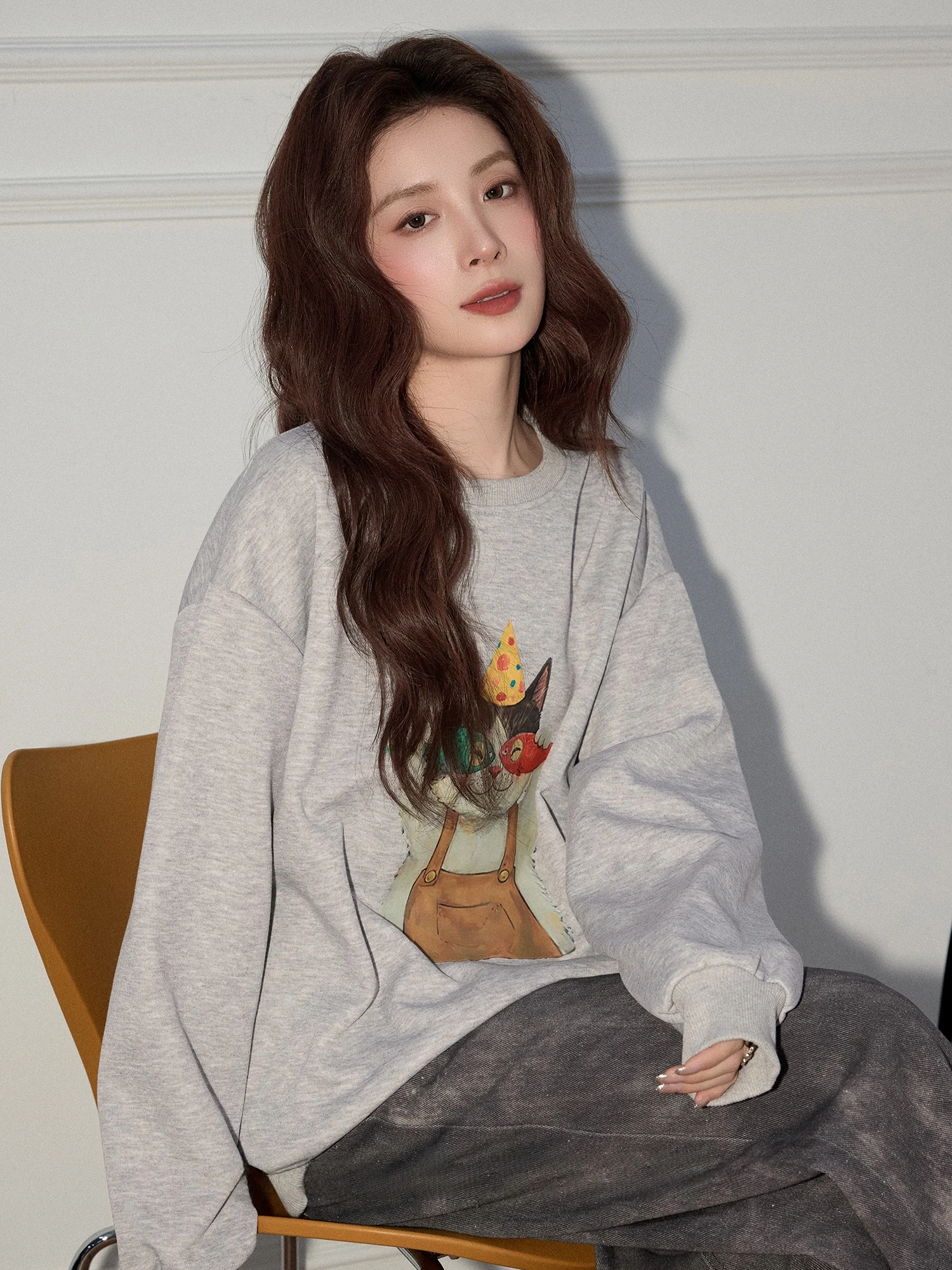 Женский свитшот Mii Xiaoke Soft Sle Cute с принтом и круглым вырезом, весенний, свободный, с длинными рукавами, антивозрастной, модный топ
Женский свитшот Mii Xiaoke Soft Sle Cute с принтом и круглым вырезом, весенний, свободный, с длинными рукавами, антивозрастной, модный топ