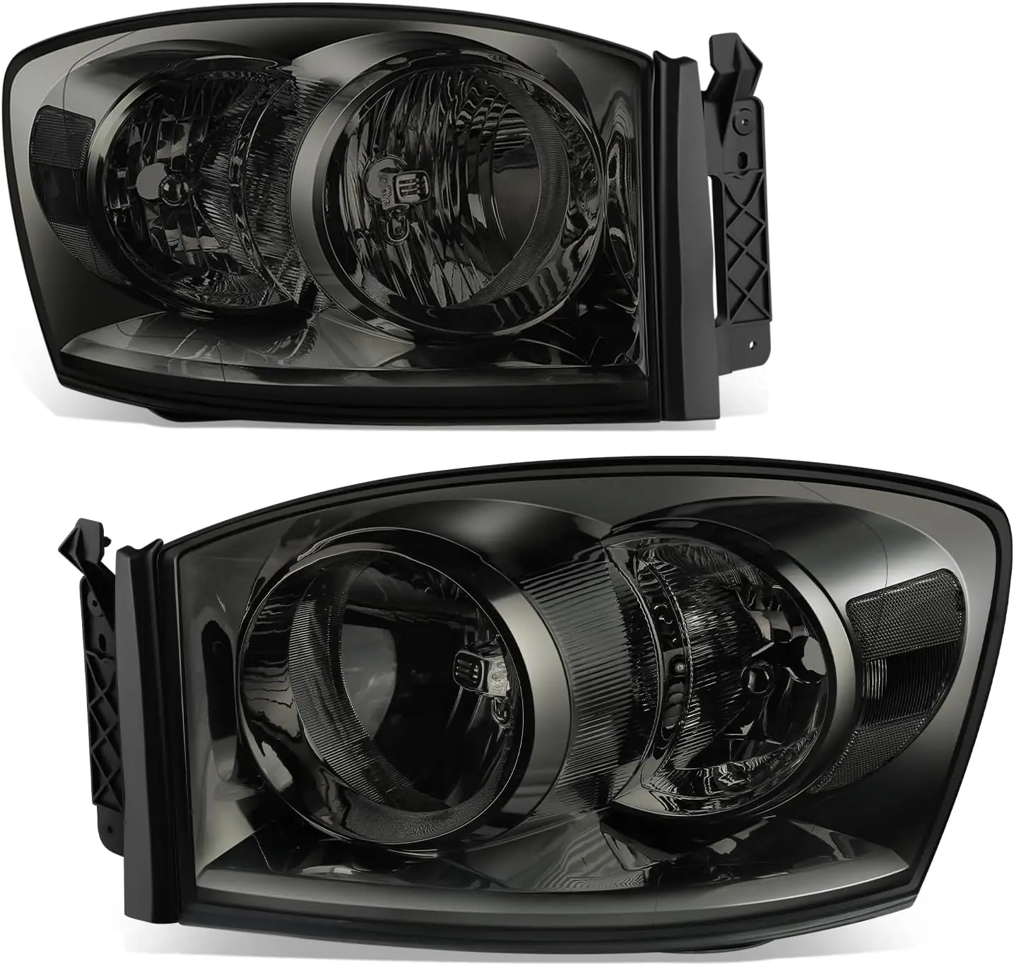 Headlights Assembly Compatible with 2006 2007 2008 2009 Dodge Ram 1500 2500 3500, Driver and Passenger Side Halogen Headlamps Re
Headlights Assembly Compatible with 2006 2007 2008 2009 Dodge Ram 1500 2500 3500, Driver and Passenger Side Halogen Headlamps Re