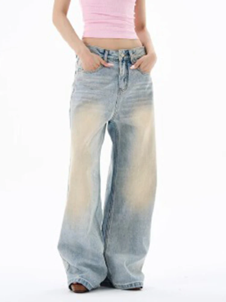 Women Light Blue Straight Leg Jeans High Waist Stretch Spring Autumn Trousers American Vintage High Street Fashion Casual
Women Light Blue Straight Leg Jeans High Waist Stretch Spring Autumn Trousers American Vintage High Street Fashion Casual