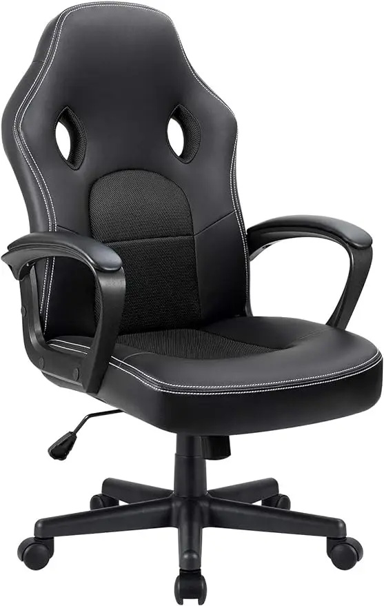 Office Chair Desk Chair Leather Gaming Computer Chair Racing Style Ergonomic Adjustable Swivel Task with Lumbar Sup
Office Chair Desk Chair Leather Gaming Computer Chair Racing Style Ergonomic Adjustable Swivel Task with Lumbar Sup