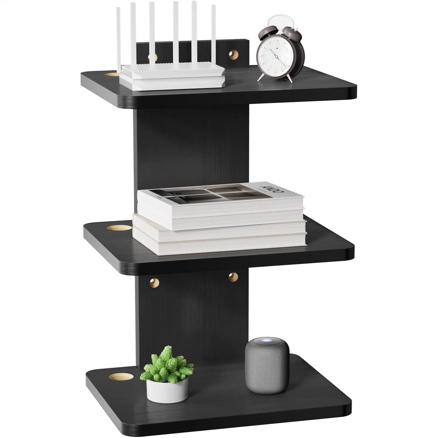 3-Tier Floating TV Shelf for DVD Players, Game Consoles, Cable Boxes, Wall Mount Media Shelf with Cable Management, Holds 22 lbs
3-Tier Floating TV Shelf for DVD Players, Game Consoles, Cable Boxes, Wall Mount Media Shelf with Cable Management, Holds 22 lbs