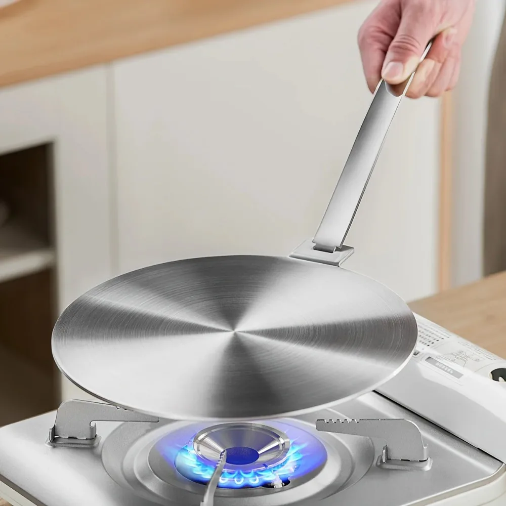 20/24/28 cm Heat Conduction Plate Stainless Steel Round Induction Cooker Radiator Removable Handle Defrost Board Cooking
20/24/28 cm Heat Conduction Plate Stainless Steel Round Induction Cooker Radiator Removable Handle Defrost Board Cooking