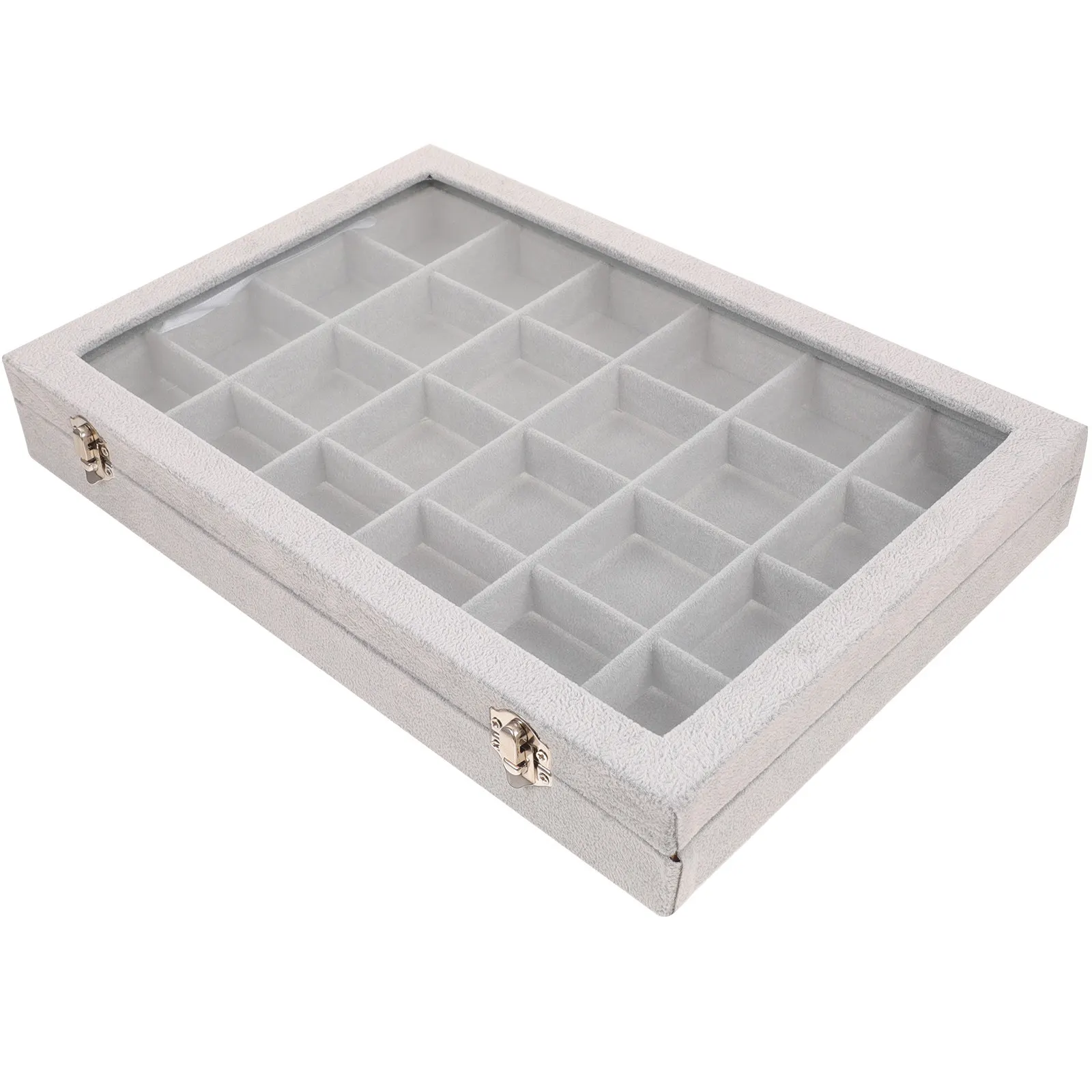 Flannel Jewelry Box Portable Organizer Adjustable Dividers Clear Display Lid Travel Storage Case for Earrings
Flannel Jewelry Box Portable Organizer Adjustable Dividers Clear Display Lid Travel Storage Case for Earrings