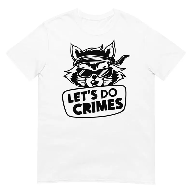 Забавная хлопковая футболка с изображением енота Let'S Do Crimes, саркастический мем
Забавная хлопковая футболка с изображением енота Let'S Do Crimes, саркастический мем