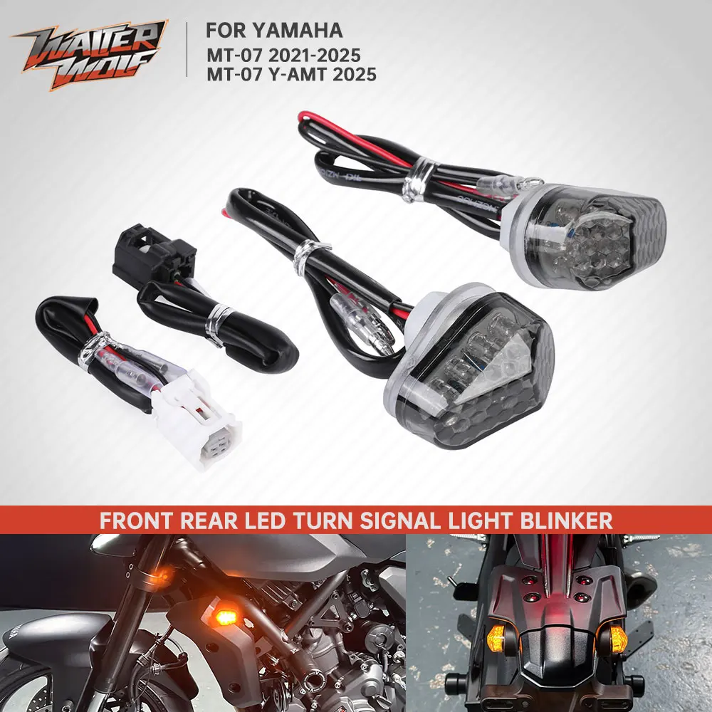 Smoke Motorcycle Turn Signals Light For Yamaha MT-07 MT07 MT 07 2014-2025 LED Indicator Lamps Blinker Flashing Flasher Wire Plug
Smoke Motorcycle Turn Signals Light For Yamaha MT-07 MT07 MT 07 2014-2025 LED Indicator Lamps Blinker Flashing Flasher Wire Plug