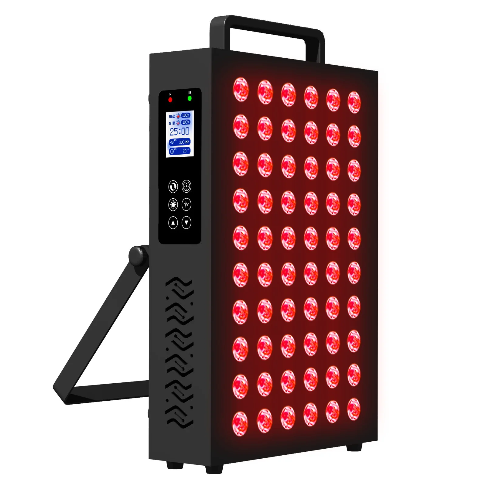 60LED Infrared Physiotherapy Lamp 300w Gym Led Red Light Therapy Lamp Can Be Timed Dimming Switch 630nm/660nm/850nm/940nm
60LED Infrared Physiotherapy Lamp 300w Gym Led Red Light Therapy Lamp Can Be Timed Dimming Switch 630nm/660nm/850nm/940nm