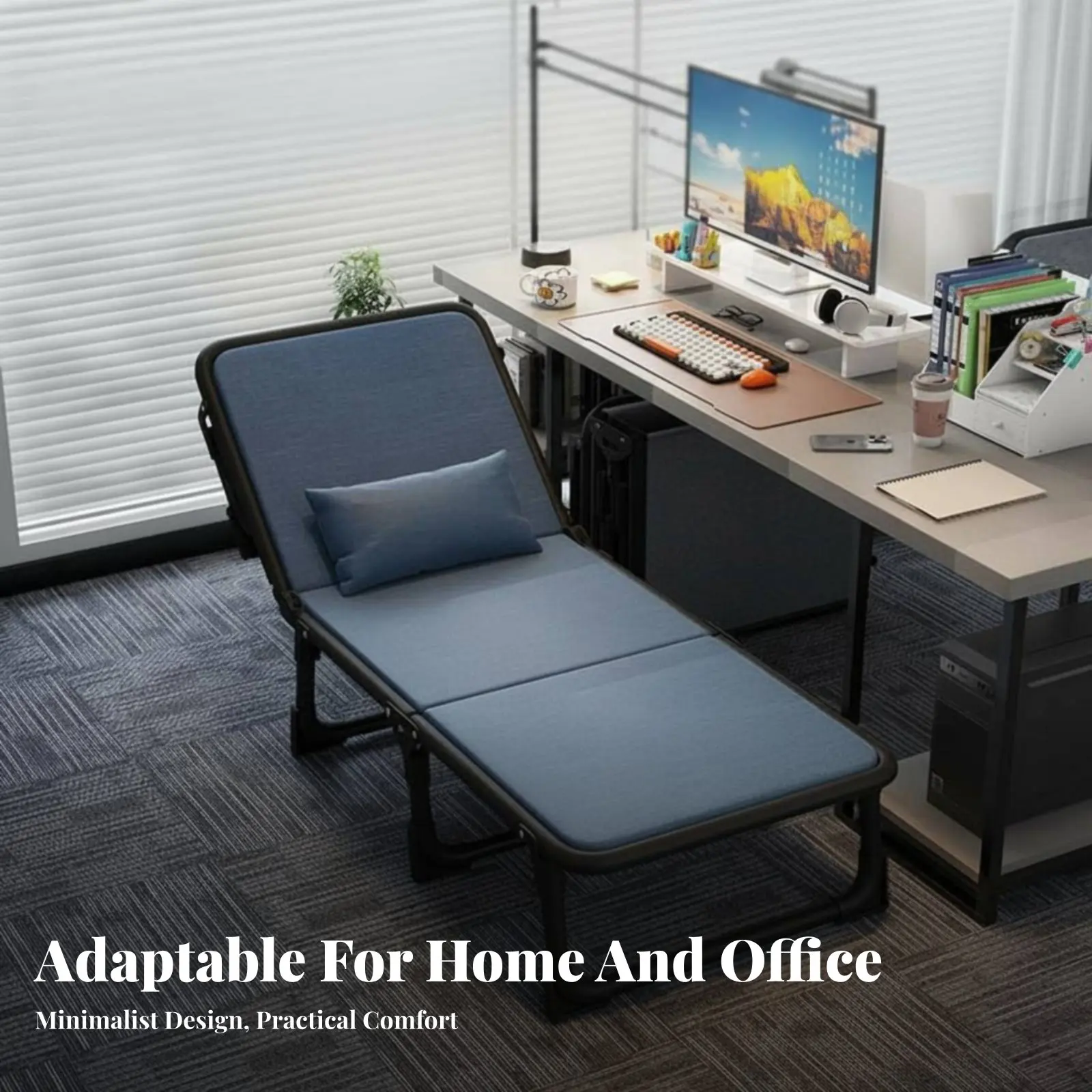 transformable Nap Lounger Foldable Design Reclining Chair Space-Saving Extendable Footrest for Adults, Dorm Room
transformable Nap Lounger Foldable Design Reclining Chair Space-Saving Extendable Footrest for Adults, Dorm Room