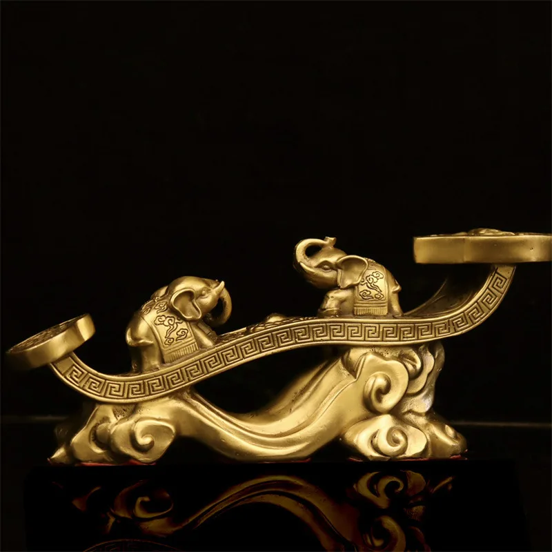 Guyunzhai Ornaments Brass Ruyi Elephant Auspicious Cloud Home Store Office Decorations Craft Gift
Guyunzhai Ornaments Brass Ruyi Elephant Auspicious Cloud Home Store Office Decorations Craft Gift