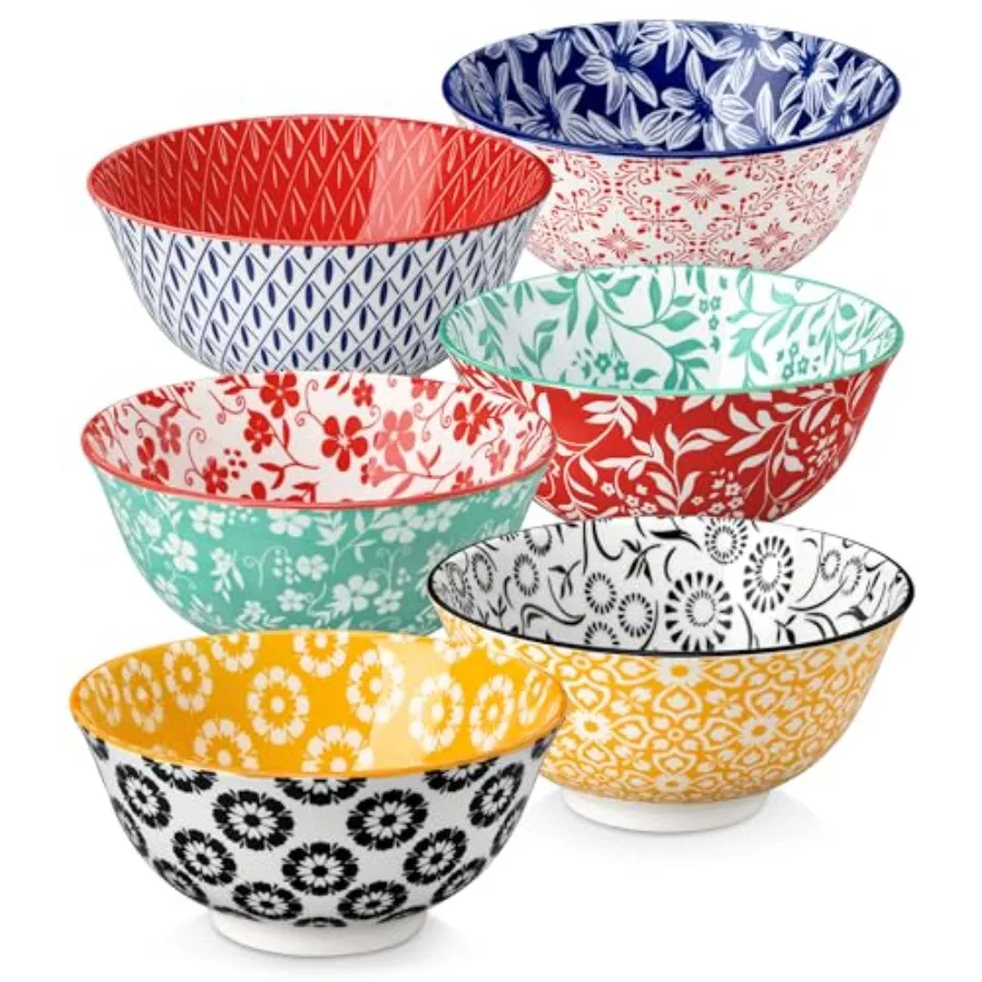 vancasso SELENE 24 oz Cereal Bowls set of 6 Ceramic Soup Bowls for Kitchen Dishwasher and Microwave Oven Safe- for Cereal Soup
vancasso SELENE 24 oz Cereal Bowls set of 6 Ceramic Soup Bowls for Kitchen Dishwasher and Microwave Oven Safe- for Cereal Soup
