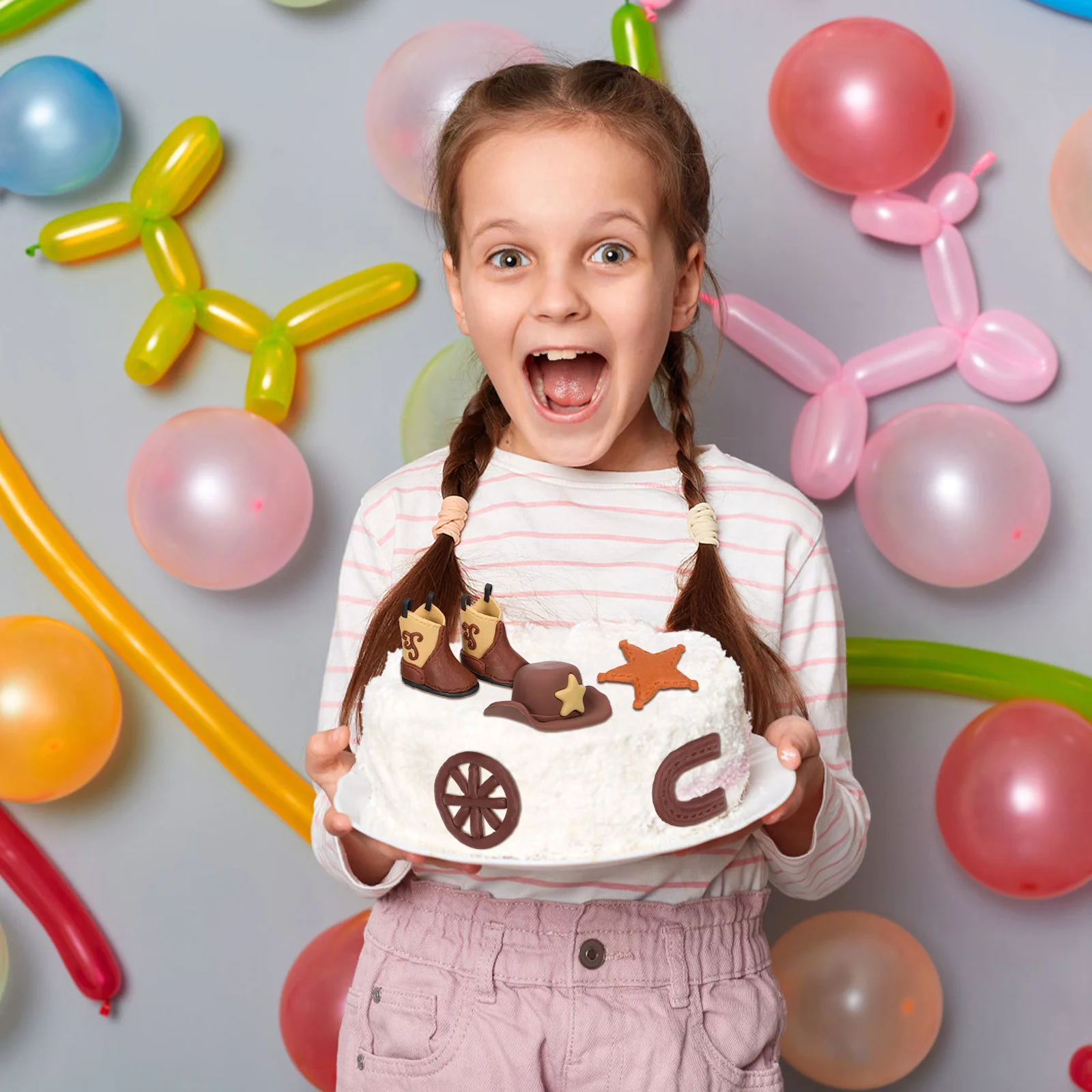 1Set Cake Toppers Cowboy Cowgirl Theme Decorations Western Style Hat and Boot for Birthday Baby Shower Event Cowboy
1Set Cake Toppers Cowboy Cowgirl Theme Decorations Western Style Hat and Boot for Birthday Baby Shower Event Cowboy