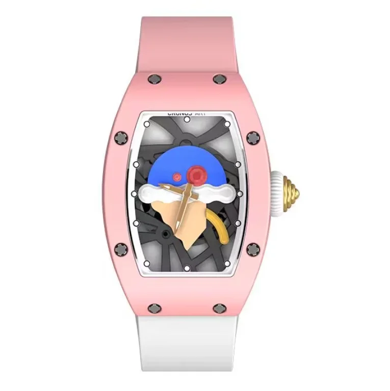 CRONUSART Women Automatic Watch 31mm Tonneau Ladies Mechanical Wristwatch Ceramic Case Sapphire Fluororubber Strap Cartoon Dial
CRONUSART Women Automatic Watch 31mm Tonneau Ladies Mechanical Wristwatch Ceramic Case Sapphire Fluororubber Strap Cartoon Dial