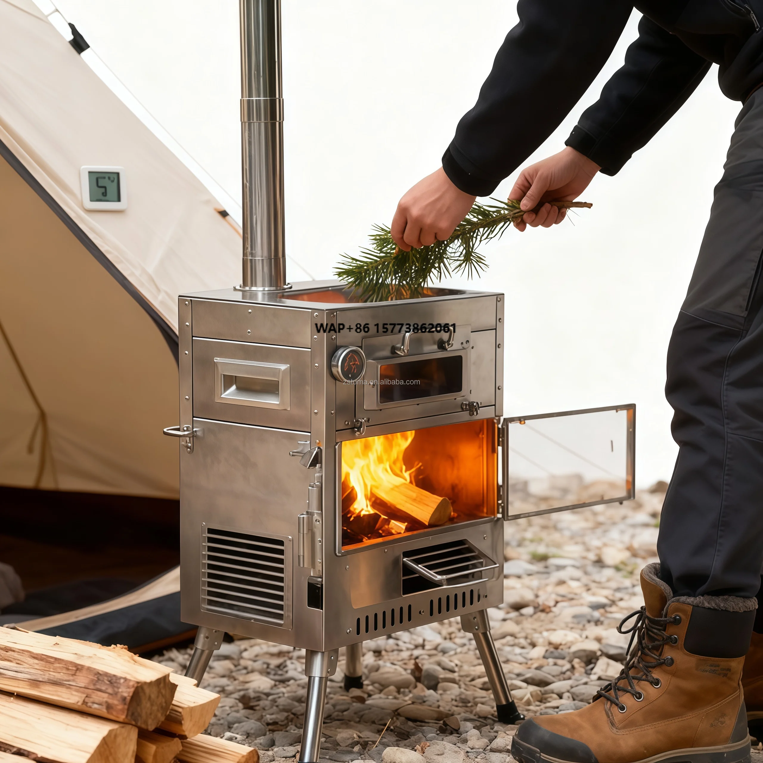 Outdoor Tent Heater Foldable Wood Burning Stoves Camping Tent Stoves With Chimney for Winter Fishing Portable Tent Stoves
Outdoor Tent Heater Foldable Wood Burning Stoves Camping Tent Stoves With Chimney for Winter Fishing Portable Tent Stoves