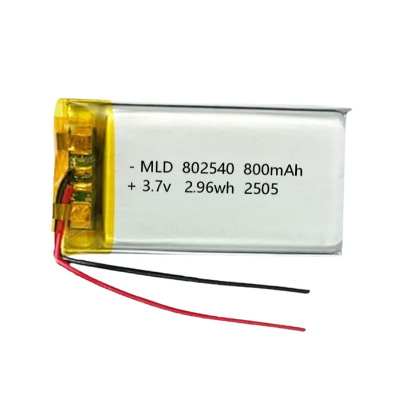 1/10/20 PCS 802540 3.7V 800mAh Lipo Lithium Battery for Flashlight Remote Controller Handheld Fans, télécommande
1/10/20 PCS 802540 3.7V 800mAh Lipo Lithium Battery for Flashlight Remote Controller Handheld Fans, télécommande