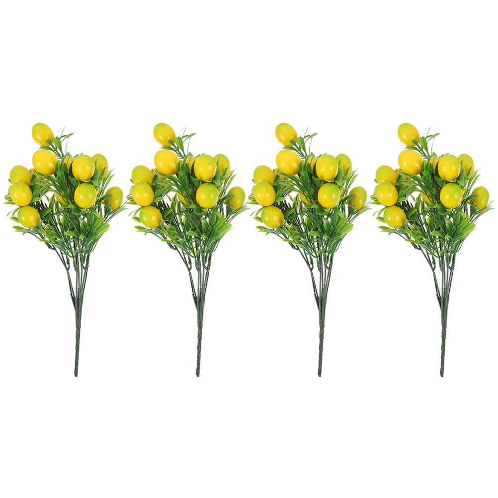 4 Pcs Decoration Artificial Lemon Branch Faux Branches Fake Fruit Fruits Yellow Stems for Decorations
4 Pcs Decoration Artificial Lemon Branch Faux Branches Fake Fruit Fruits Yellow Stems for Decorations