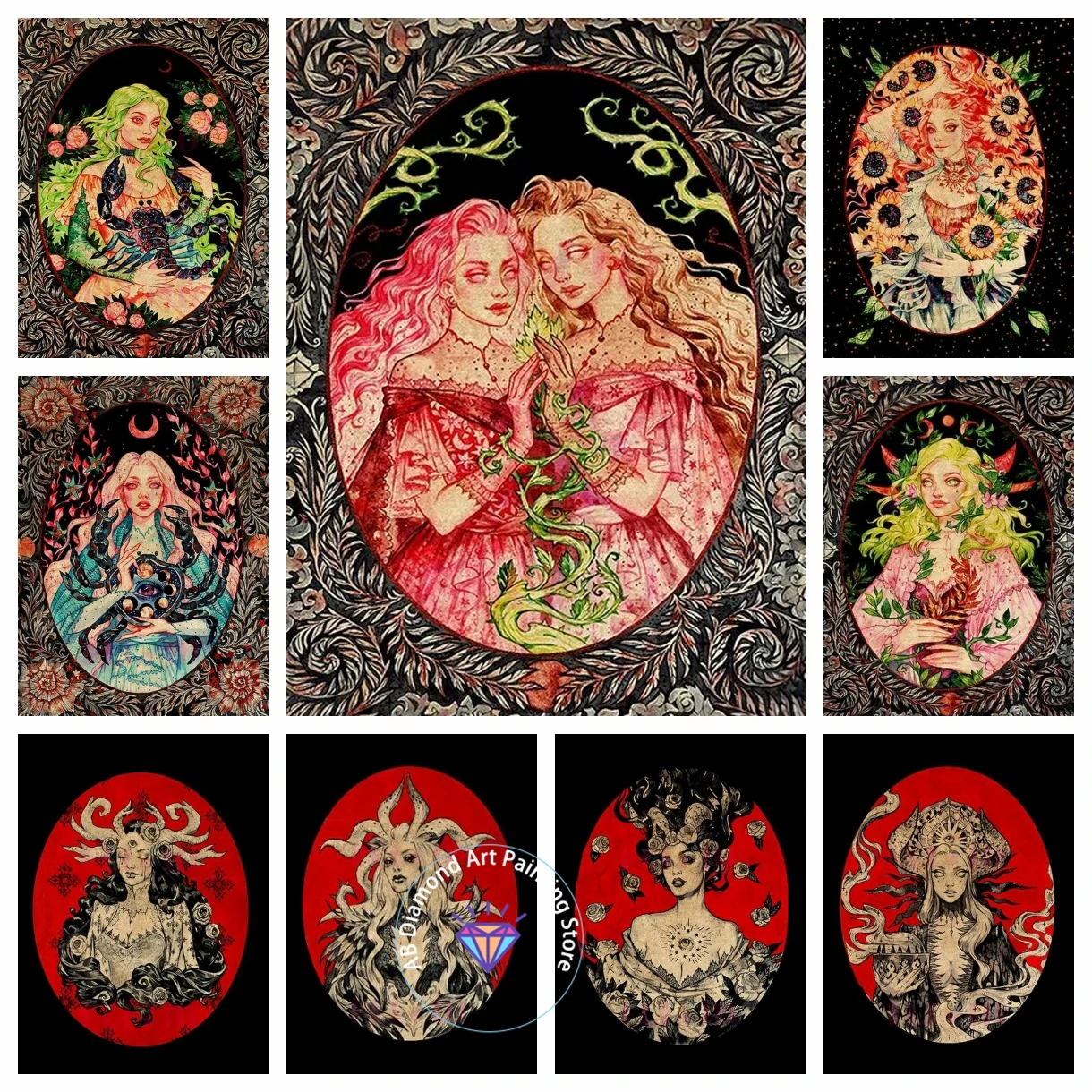 Goth Magic Fantasy Woman Witchy AB Diamond Painting Kit 5D DIY Diamond Handmade Art Exquisite Children's Gift Home Decoration 
Goth Magic Fantasy Woman Witchy AB Diamond Painting Kit 5D DIY Diamond Handmade Art Exquisite Children's Gift Home Decoration