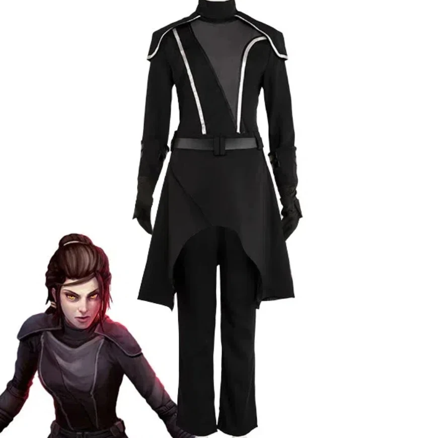 Movie Cosplay Bastila Cosplay Costume Black Uniform Full Set Black Outfits For Women Halloween
Movie Cosplay Bastila Cosplay Costume Black Uniform Full Set Black Outfits For Women Halloween