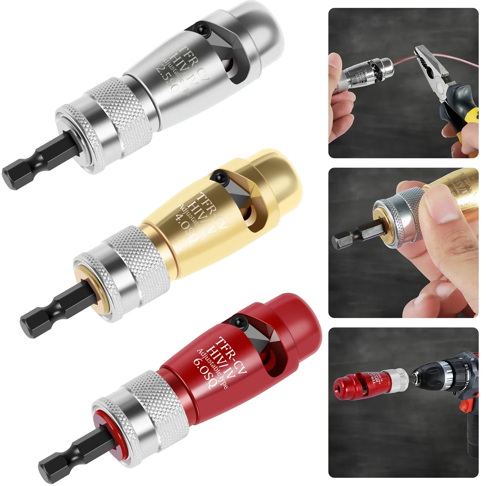 Electrician Wire Stripper Kit For Quickly Stripping Wire Use With Hand Electric Drill Portable Aluminum Alloy Electrician Tool
Electrician Wire Stripper Kit For Quickly Stripping Wire Use With Hand Electric Drill Portable Aluminum Alloy Electrician Tool