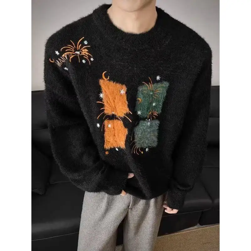 Faionable round Ne Knit Sweater Men's New Sle 2026 Warmth And Youthful Looking Camel Embroidery Casual American Sle
Faionable round Ne Knit Sweater Men's New Sle 2026 Warmth And Youthful Looking Camel Embroidery Casual American Sle