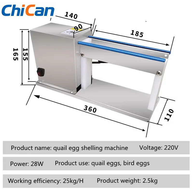 【Hot】 Factory Directly Supply Small Quail Shell Peeler Processing Removing Machine Quail Shelling Shell Remove Machine
【Hot】 Factory Directly Supply Small Quail Shell Peeler Processing Removing Machine Quail Shelling Shell Remove Machine