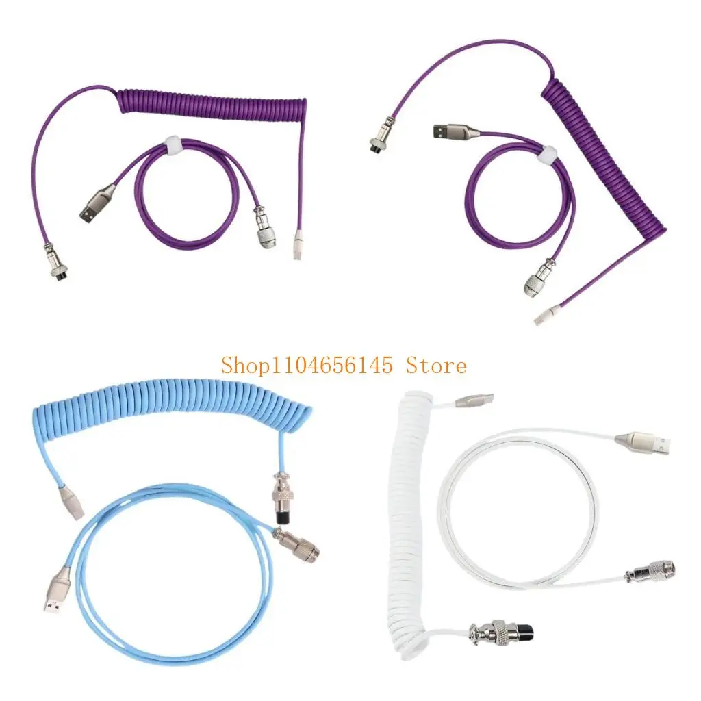 5asd Mechanical Keyboards Coiled Cable Wire Type C USB Port Aviators Coiling Cable Desktop Computer Gaming Keyboards Accessories
5asd Mechanical Keyboards Coiled Cable Wire Type C USB Port Aviators Coiling Cable Desktop Computer Gaming Keyboards Accessories