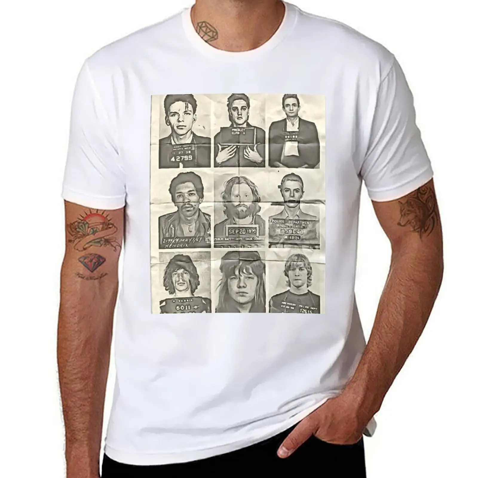 Musician Mugshots T-Shirt t shirts for man cotton t shirt personalised t shirts for man cotton funny T-shirt
Musician Mugshots T-Shirt t shirts for man cotton t shirt personalised t shirts for man cotton funny T-shirt